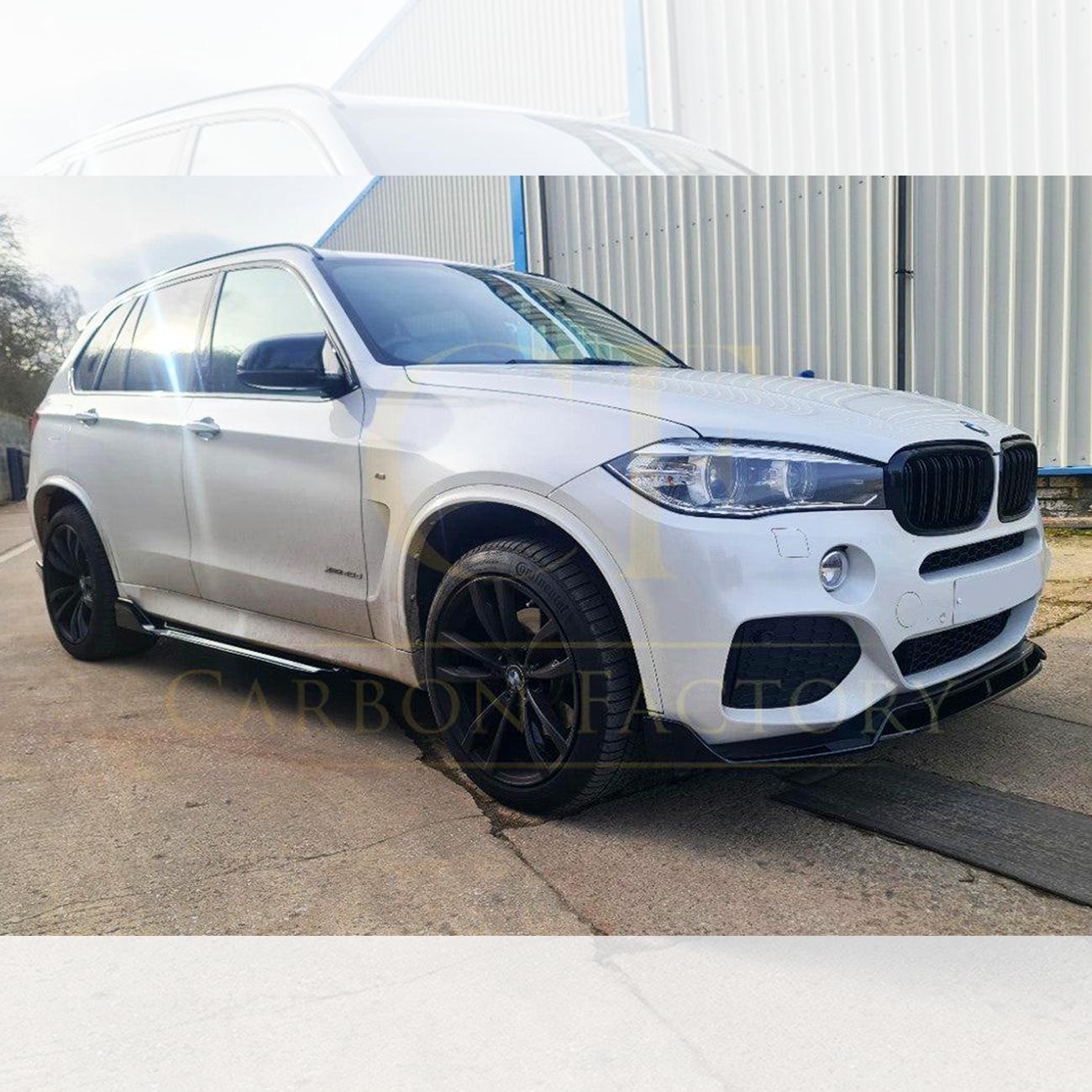 BMW F15 X5 Gloss Black Carbon Factory Style Body Kit Splitter Diffuser Side Skirt Spoiler 13-18 by Carbon Factory-Carbon Factory