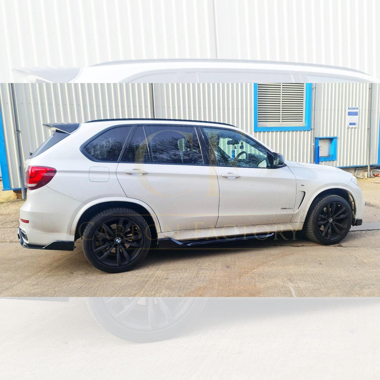 BMW F15 X5 Gloss Black Carbon Factory Style Side Skirt 13-18 by Carbon Factory-Carbon Factory