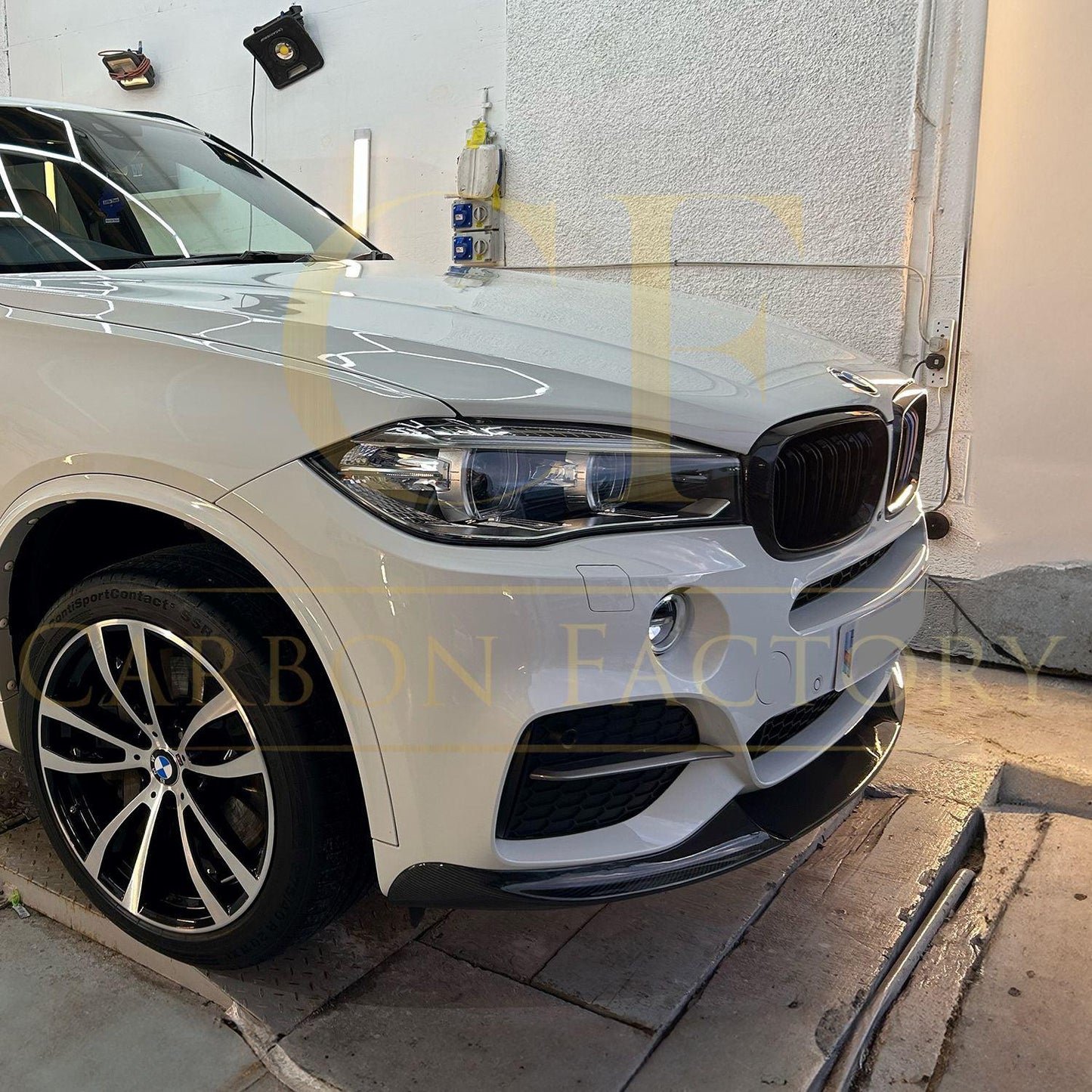 BMW F15 X5 M Sport MP Style Carbon Fibre Front Splitter 14-18 by Carbon Factory-Carbon Factory