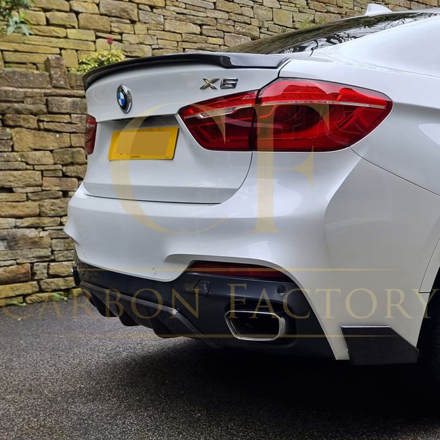 BMW F16 X6 MP Style Carbon Fibre Rear Diffuser 14-18 by Carbon Factory-Carbon Factory