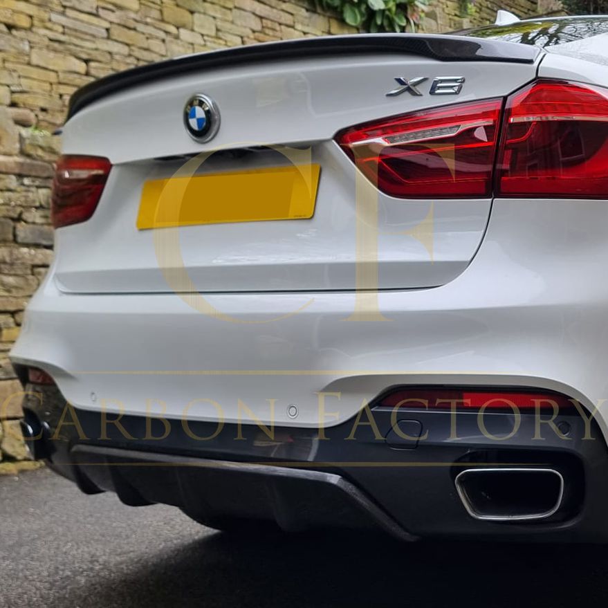 BMW F16 X6 MP Style Carbon Fibre Rear Diffuser 14-18 by Carbon Factory-Carbon Factory