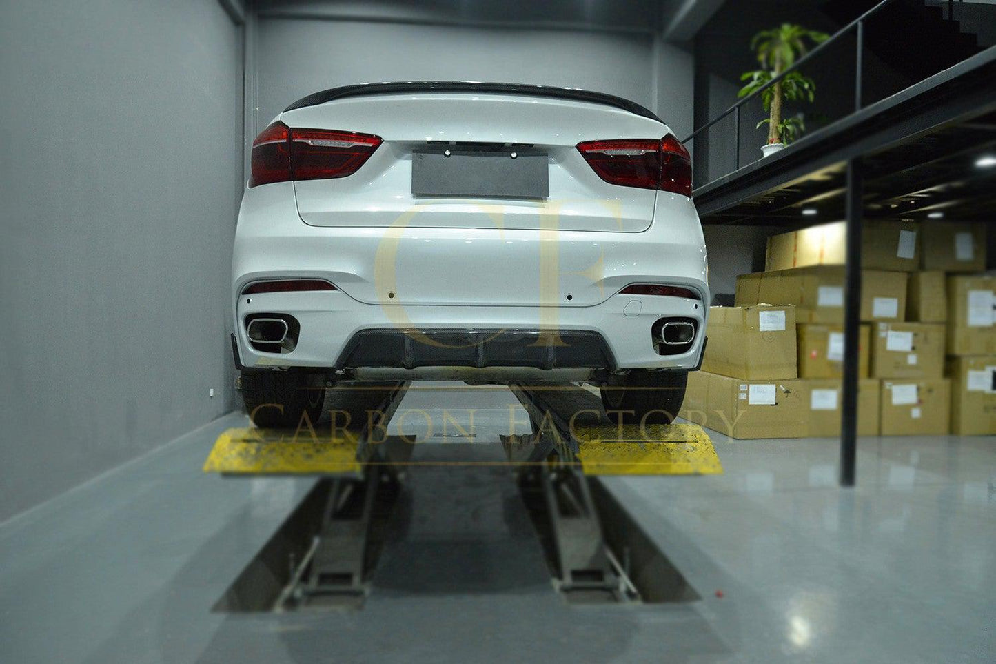 BMW F16 X6 MP Style Carbon Fibre Rear Diffuser 14-18 by Carbon Factory-Carbon Factory