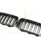 BMW F20 1 Series LCI Double Slat Pre-preg Carbon Fibre Front Grille 15-19-Carbon Factory