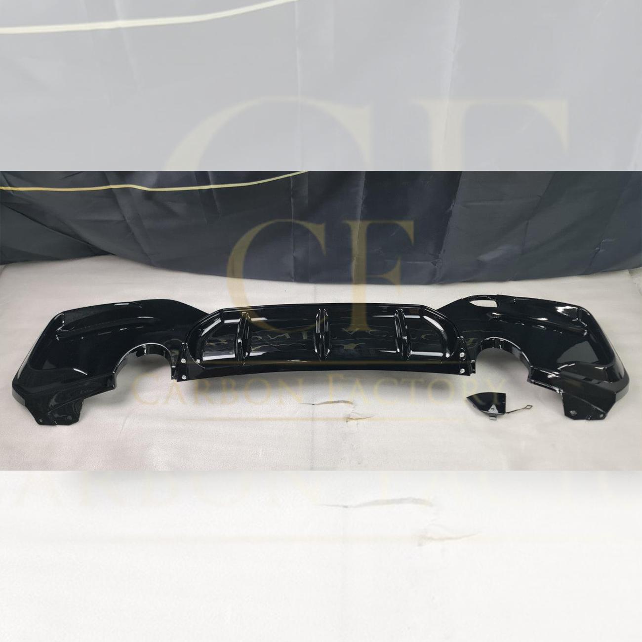 BMW F20 1 Series LCI Dual Exhaust Gloss Black Rear Diffuser 15-20-Carbon Factory