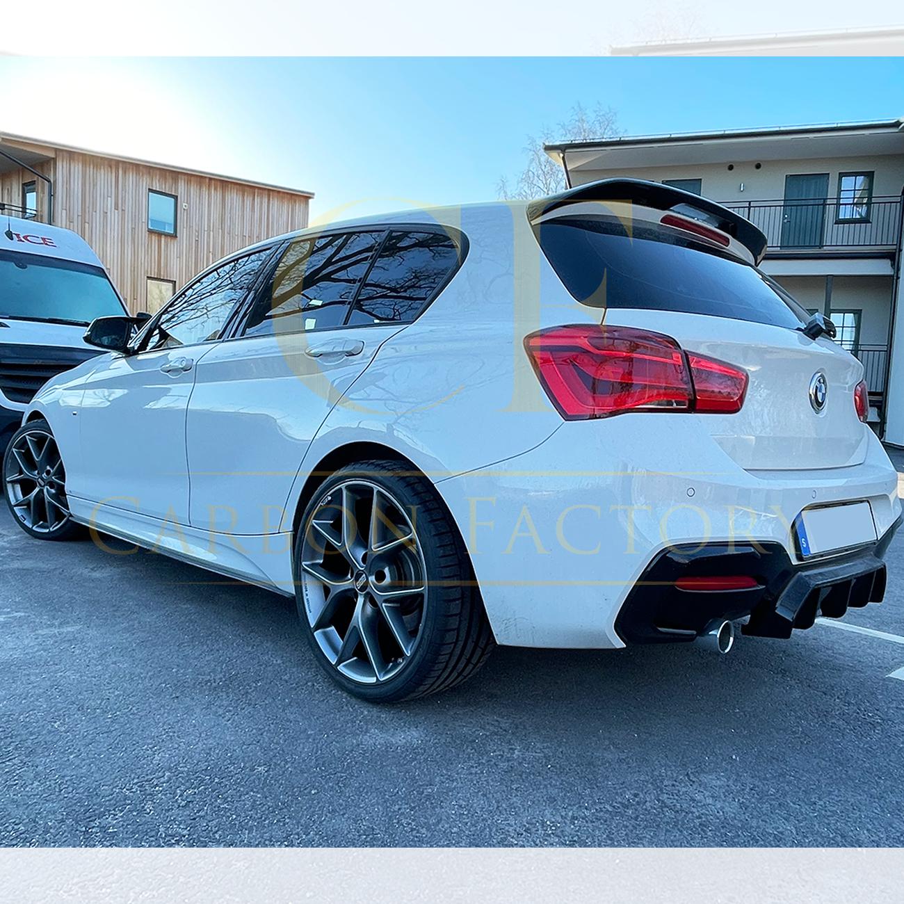 BMW F20 F21 1 Series MP Style Gloss Black Roof Spoiler 11-19 by Carbon Factory-Carbon Factory