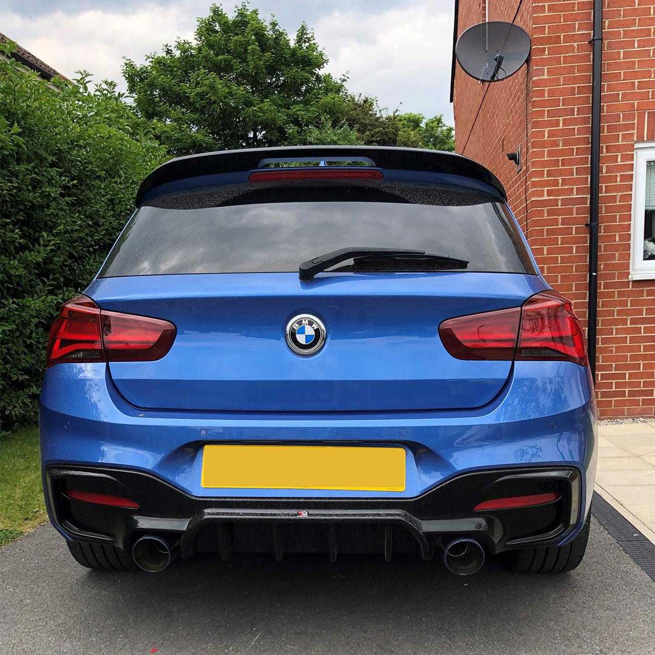 BMW F20 F21 1 Series MP Style Gloss Black Roof Spoiler 11-19 by Carbon Factory-Carbon Factory