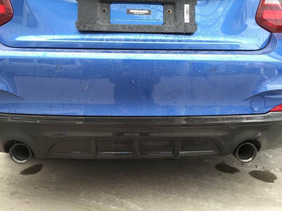 BMW F22 2 Series M Sport Carbon Fibre Rear Diffuser MP Style 14-21-Carbon Factory