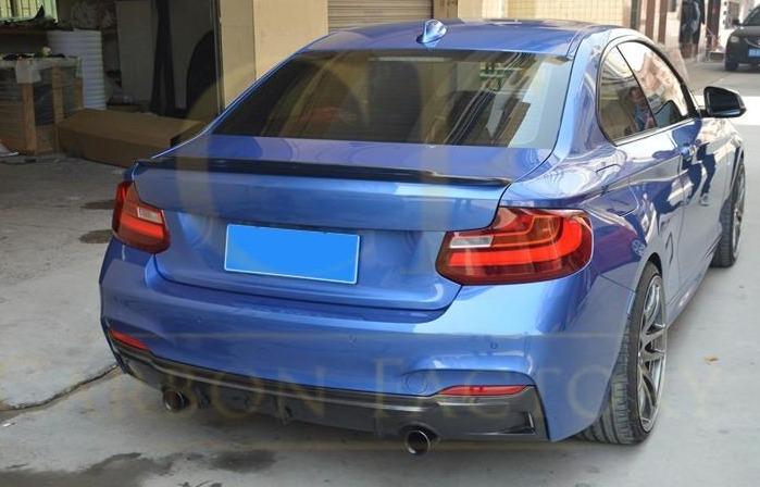 BMW F22 2 Series M Sport Carbon Fibre Rear Diffuser V Style 14-21 by Carbon Factory-Carbon Factory