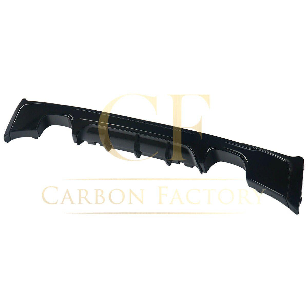 BMW F22 2 Series M Sport MP Style Gloss Black Rear Diffuser Quad Exhaust 14-Present-Carbon Factory