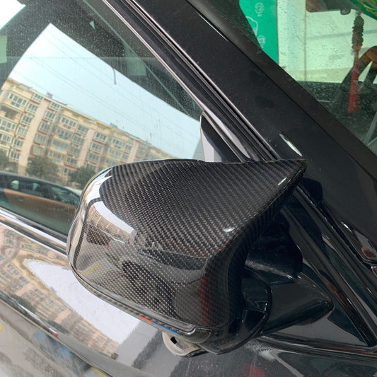 BMW F25 X3 F26 X4 F15 X5 F16 X6 MP Style Pre-preg Carbon Fibre Replacement Mirror Covers 14-18-Carbon Factory