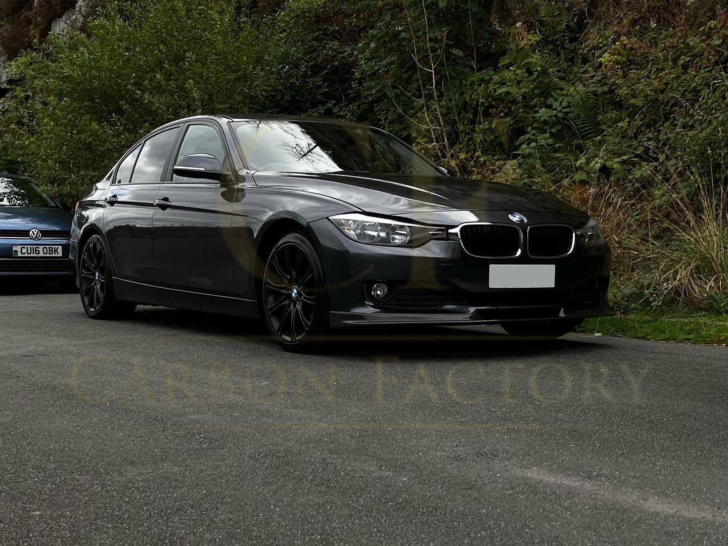 BMW F30 3 Series Non M Sport Style A Carbon Fibre Front Splitter 12-19 by Carbon Factory-Carbon Factory