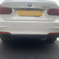 BMW F30 F31 3 Series Carbon Fibre Rear Diffuser Twin Exhaust 12-19 by Carbon Factory-Carbon Factory