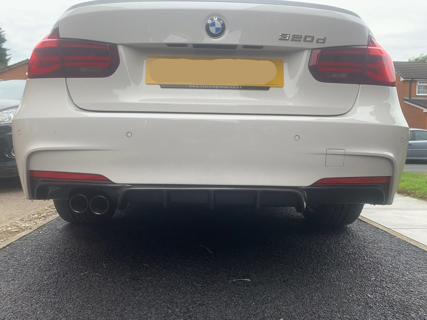 BMW F30 F31 3 Series Carbon Fibre Rear Diffuser Twin Exhaust 12-19 by Carbon Factory-Carbon Factory