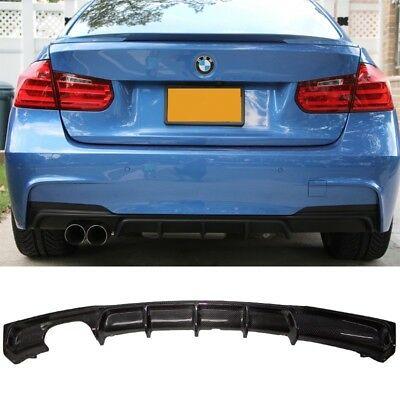 BMW F30 F31 3 Series Carbon Fibre Rear Diffuser Twin Exhaust 12-19 by Carbon Factory-Carbon Factory