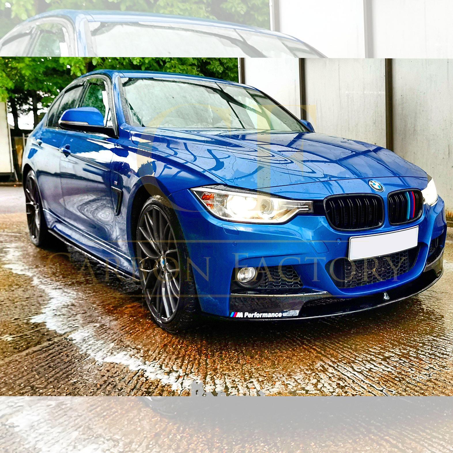 BMW F30 F31 3 Series M Sport M Performance Style Gloss Black Front Spl –  Carbon Factory