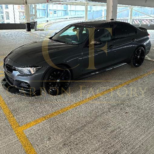 BMW F30 F31 3 Series M Sport MAD Style Gloss Black Front Splitter 12-19 by Carbon Factory-Carbon Factory