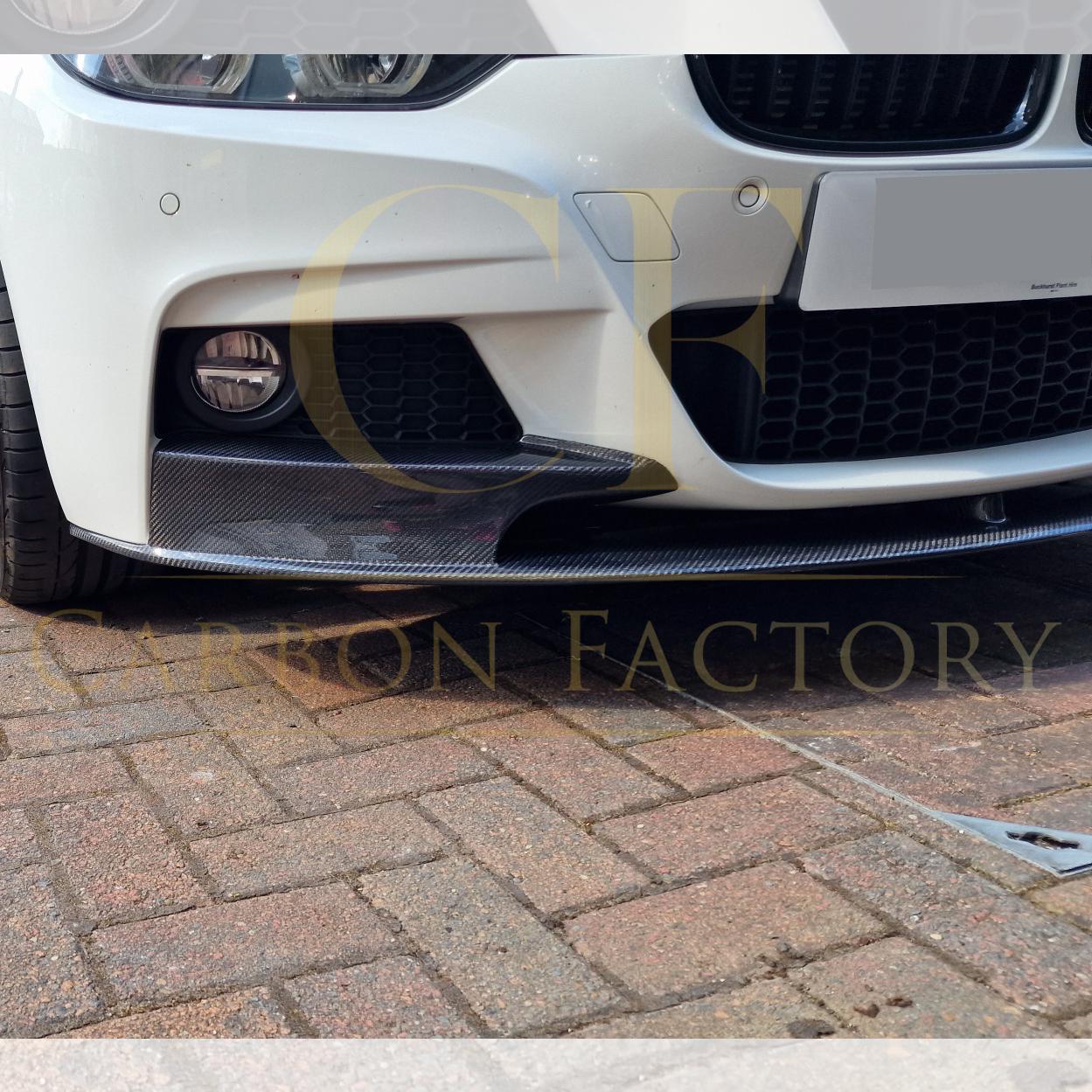 BMW F30 F31 3 Series M Sport MP Style Carbon Fibre Front Splitter 12-19-Carbon Factory