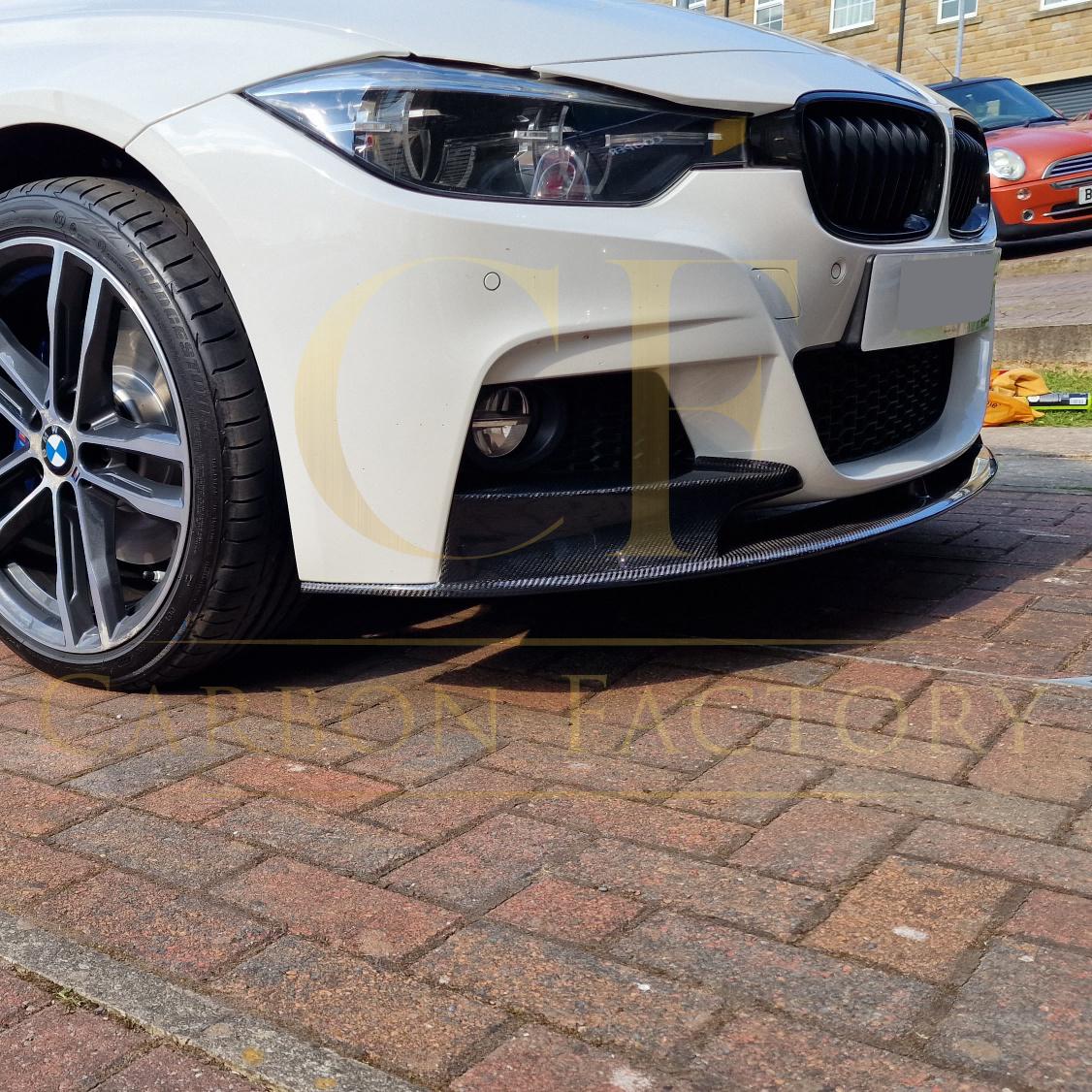 BMW F30 F31 3 Series M Sport MP Style Carbon Fibre Front Splitter 12-19-Carbon Factory