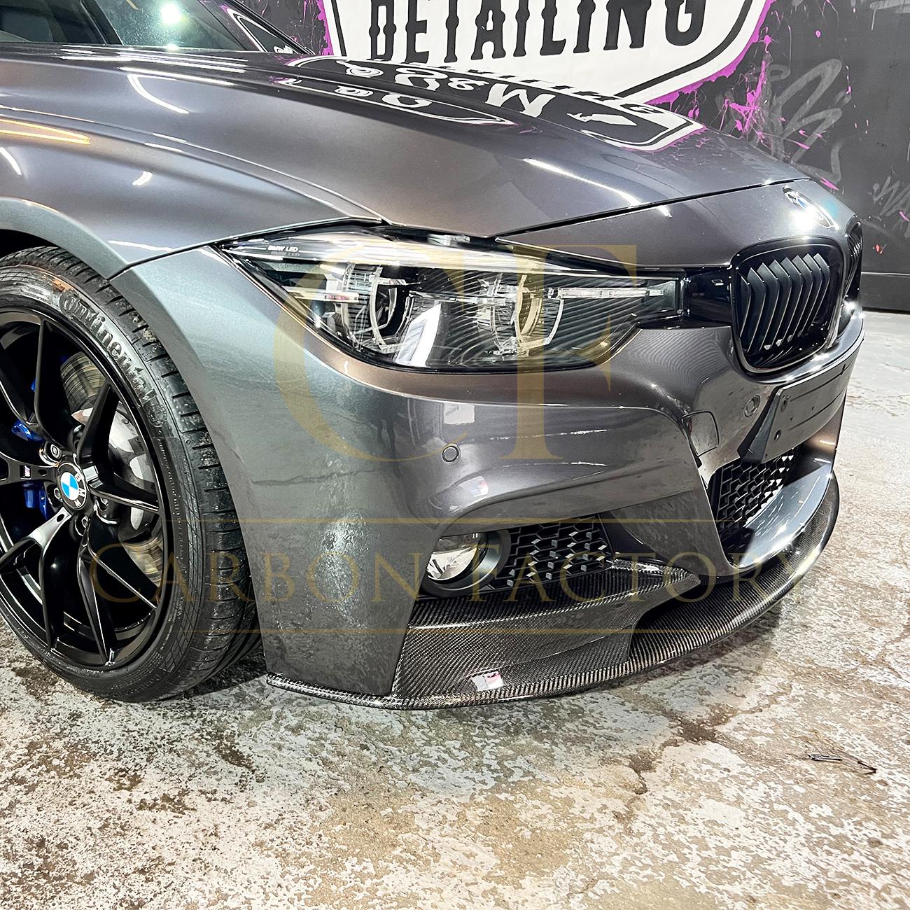 BMW F30 F31 3 Series M Sport MP Style Carbon Fibre Front Splitter 12-19-Carbon Factory