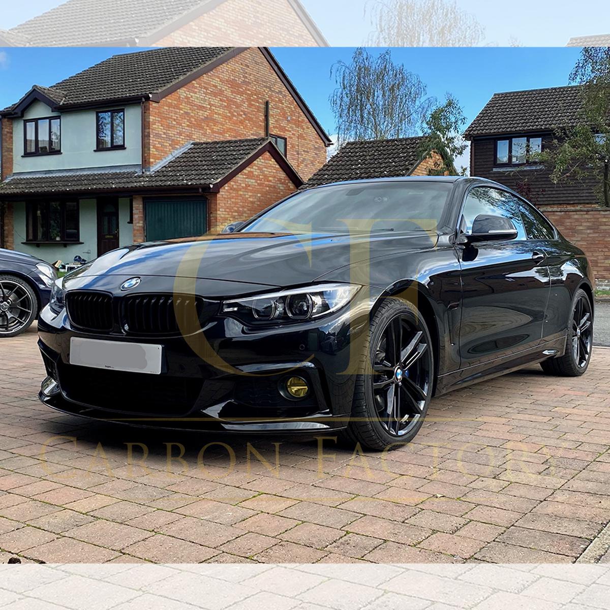 BMW F30 F31 3 Series M Sport MP Style Gloss Black Front Splitter 12-19-Carbon Factory