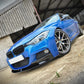 BMW F30 F31 3 Series M Sport MP Style Gloss Black Front Splitter 12-19 - Bottom piece by Carbon Factory-Carbon Factory