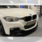 BMW F30 F31 3 Series M Sport MP Style Gloss Black Front Splitter 12-19 - Bottom piece by Carbon Factory-Carbon Factory