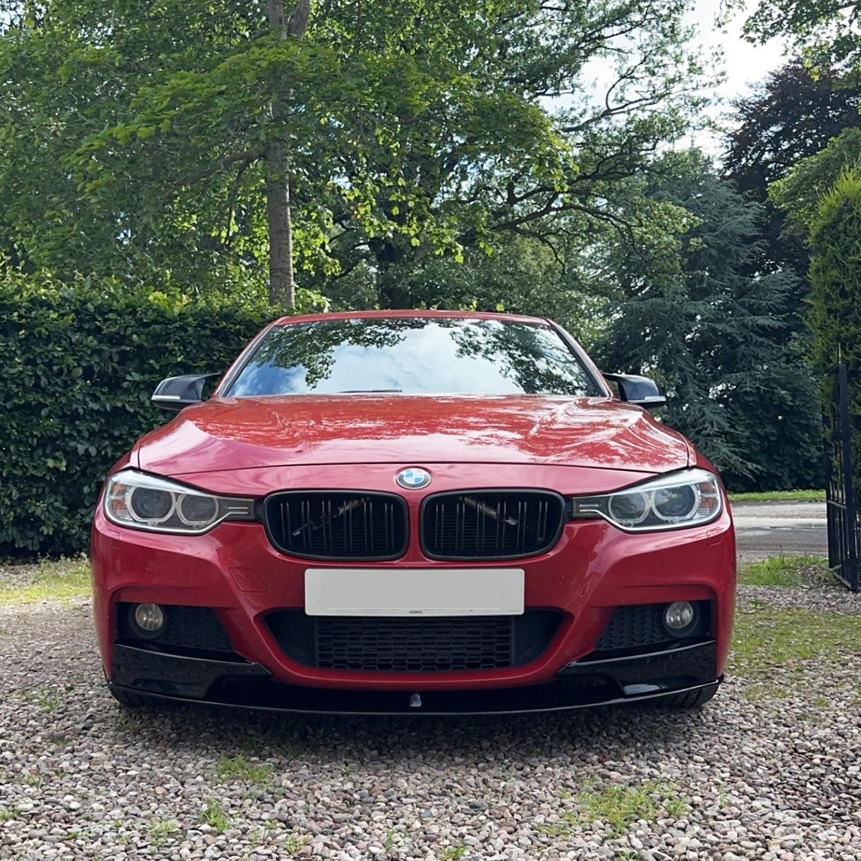 BMW F30 F31 3 Series M Sport MP Style Gloss Black Front Splitter 12-19 by Carbon Factory-Carbon Factory