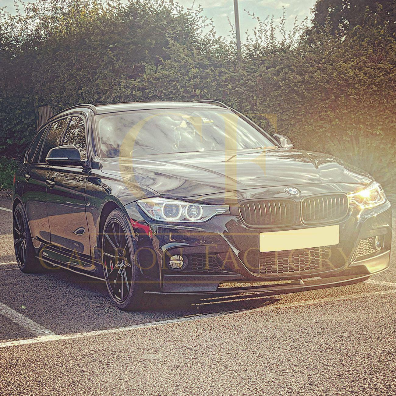 BMW F30 F31 3 Series M Sport MP Style Matt Black Front Splitter 12-19 by Carbon Factory-Carbon Factory