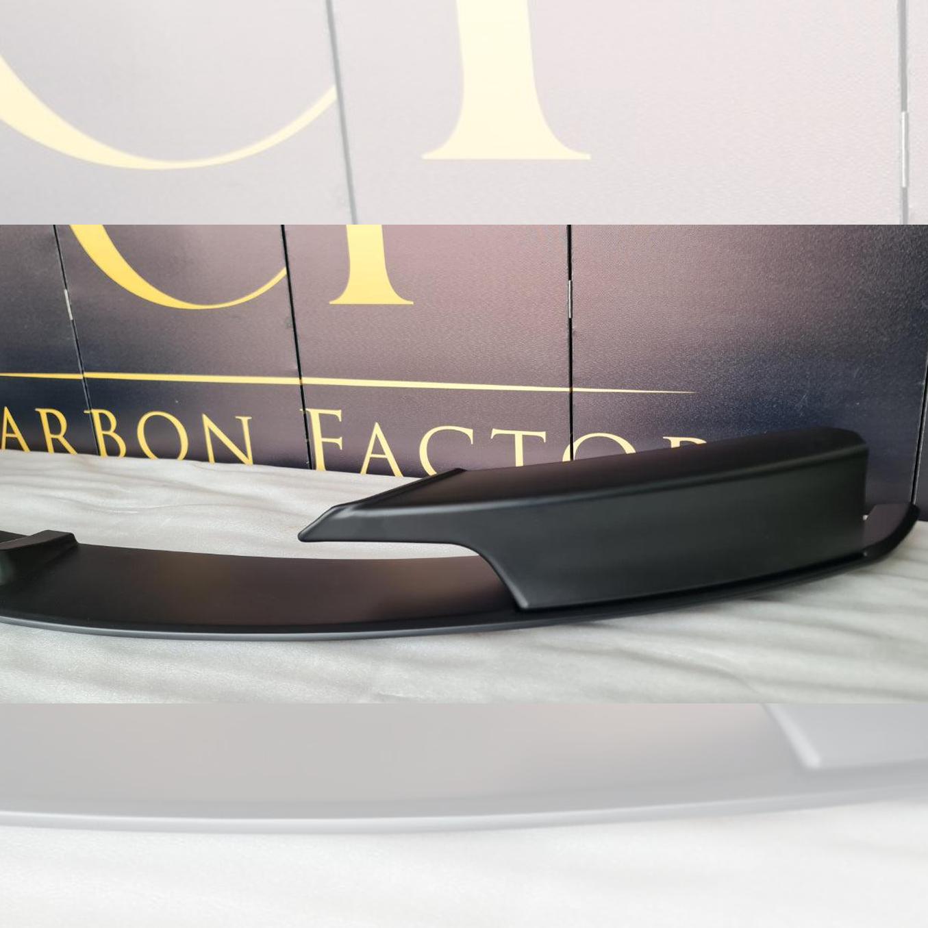 BMW F30 F31 3 Series M Sport MP Style Matt Black Front Splitter 12-19 by Carbon Factory-Carbon Factory