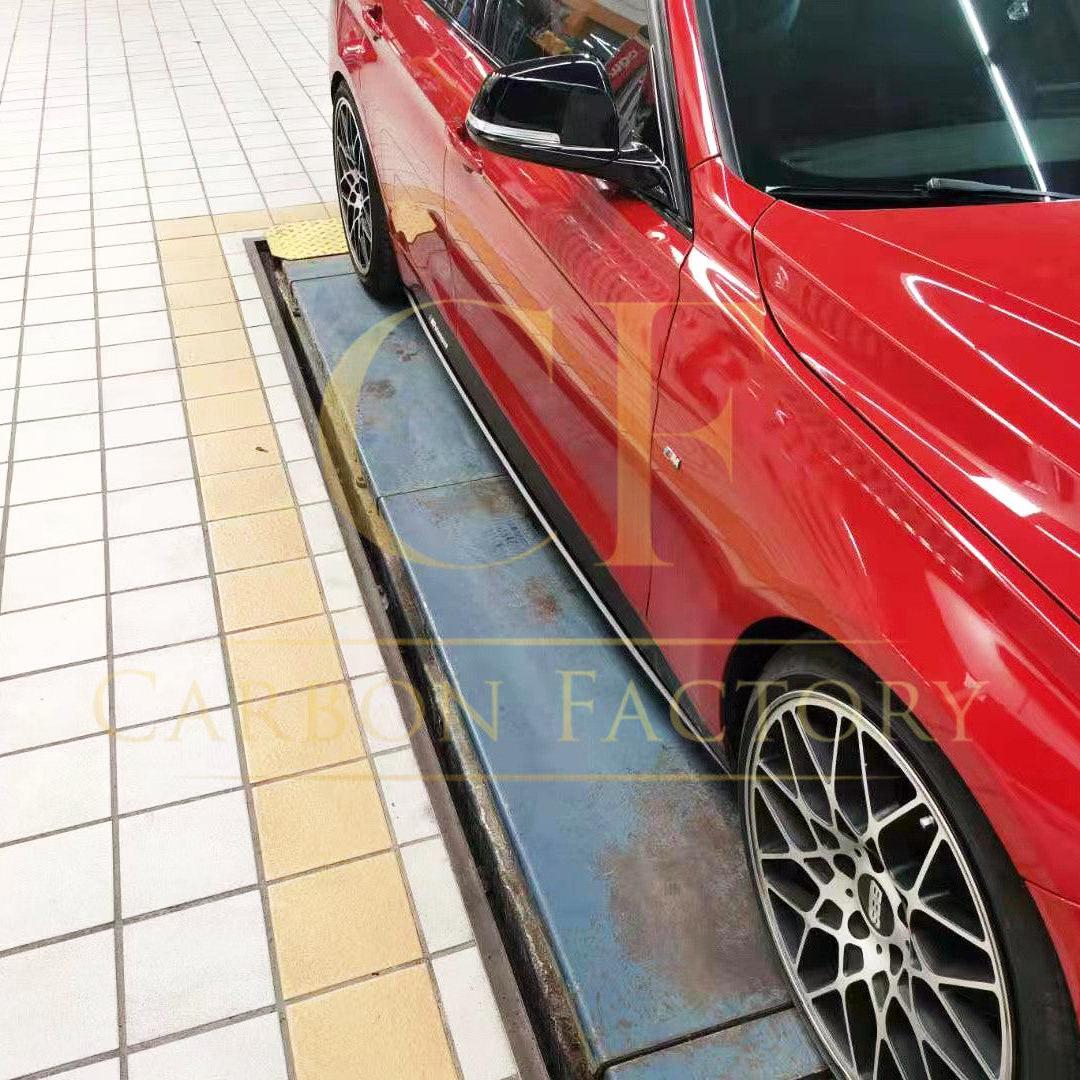 BMW F30 F31 3 Series MP Style Gloss Black Side Skirt 13-18 by Carbon Factory-Carbon Factory