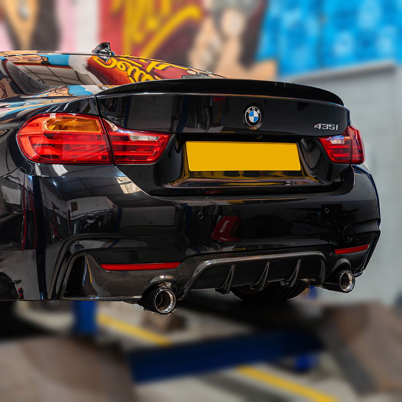 BMW F32 F33 F36 4 Series Carbon Fibre Rear Diffuser Dual Exhaust 14-20 by Carbon Factory-Carbon Factory