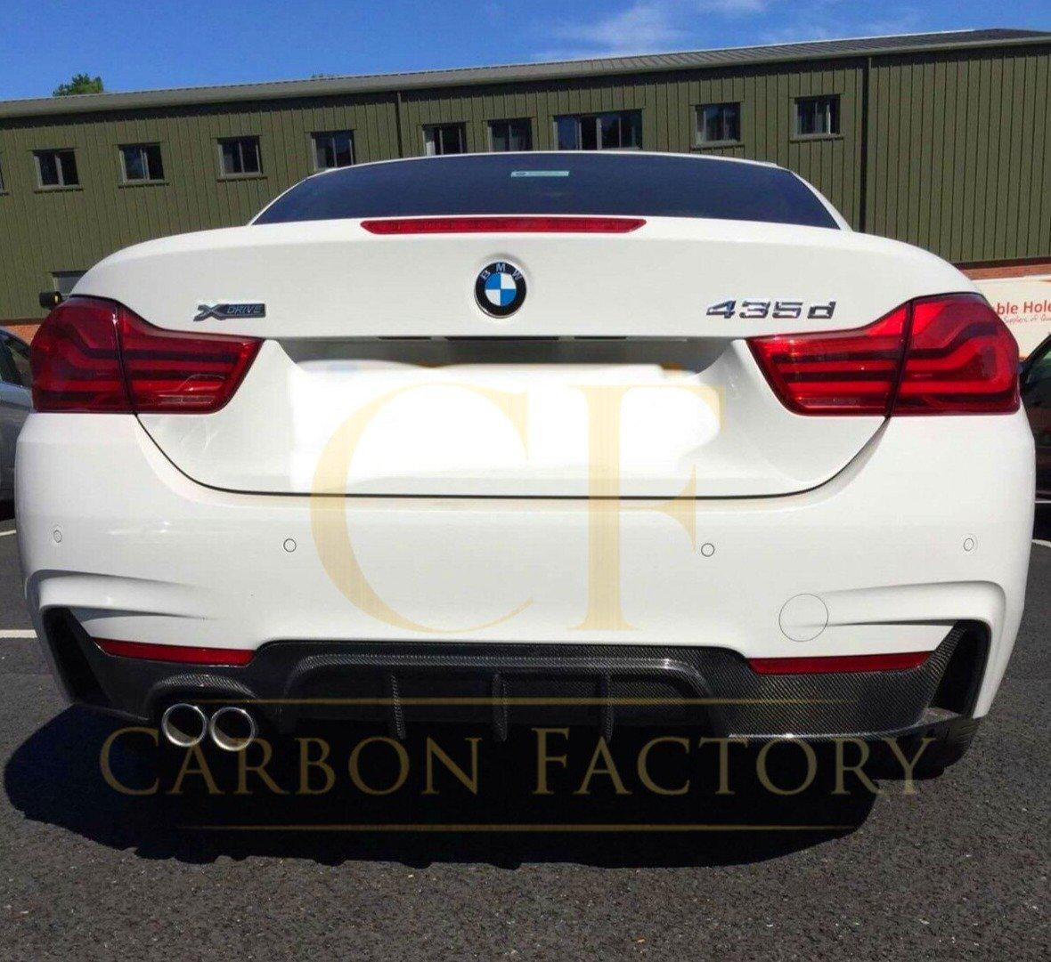 BMW F32 F33 F36 4 Series Carbon Fibre Rear Diffuser Twin Exhaust 14-20 by Carbon Factory-Carbon Factory