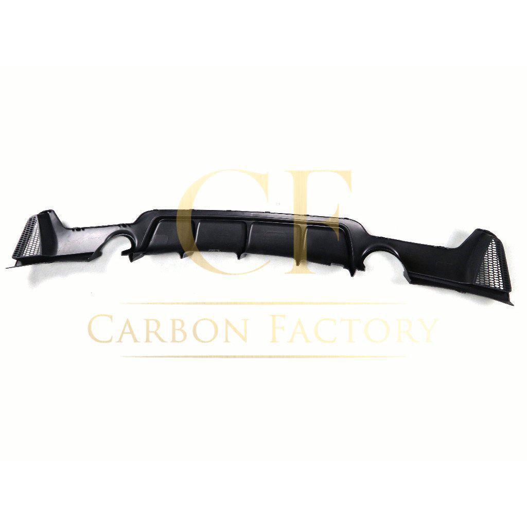 BMW F32 F33 F36 4 Series Gloss Black Rear Diffuser Dual Exhaust 14-20 by Carbon Factory-Carbon Factory