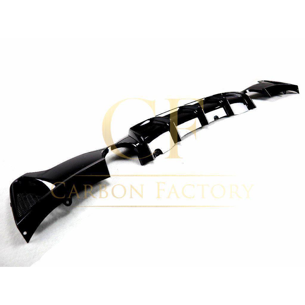 BMW F32 F33 F36 4 Series Gloss Black Rear Diffuser Dual Exhaust 14-20 by Carbon Factory-Carbon Factory