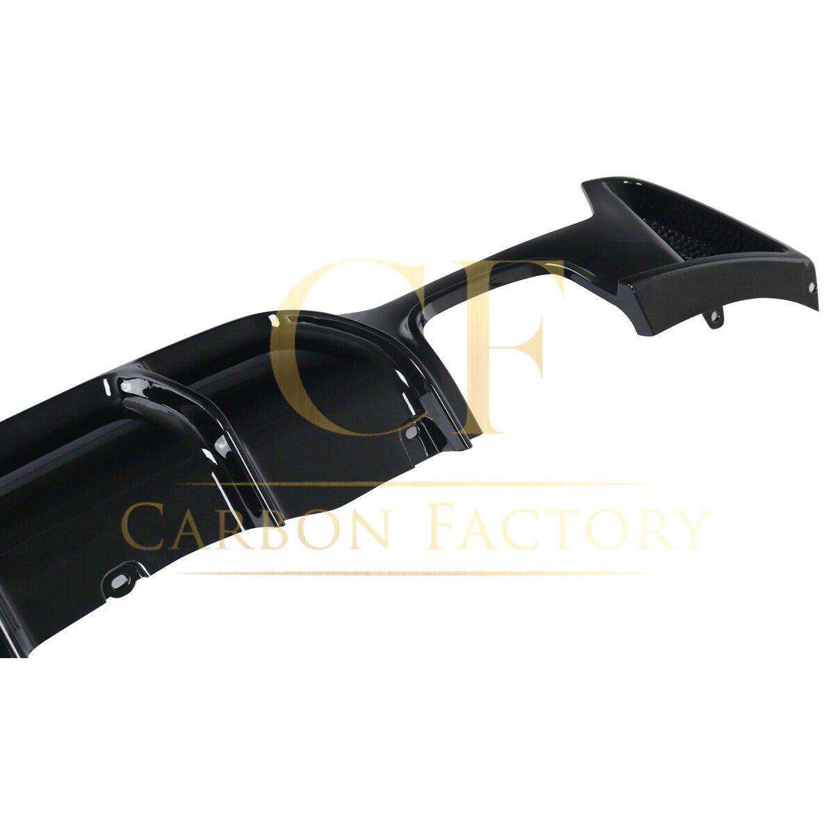 BMW F32 F33 F36 4 Series Gloss Black Rear Diffuser Quad Exhaust 14-20-Carbon Factory