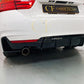 BMW F32 F33 F36 4 Series Gloss Black Rear Diffuser Twin Exhaust 14-20-Carbon Factory