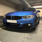 BMW F32 F33 F36 4 Series M Performance Style Gloss Black Front Splitter 14-20-Carbon Factory