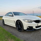 BMW F32 F33 F36 4 Series M Performance Style Gloss Black Kit 14-20-Carbon Factory