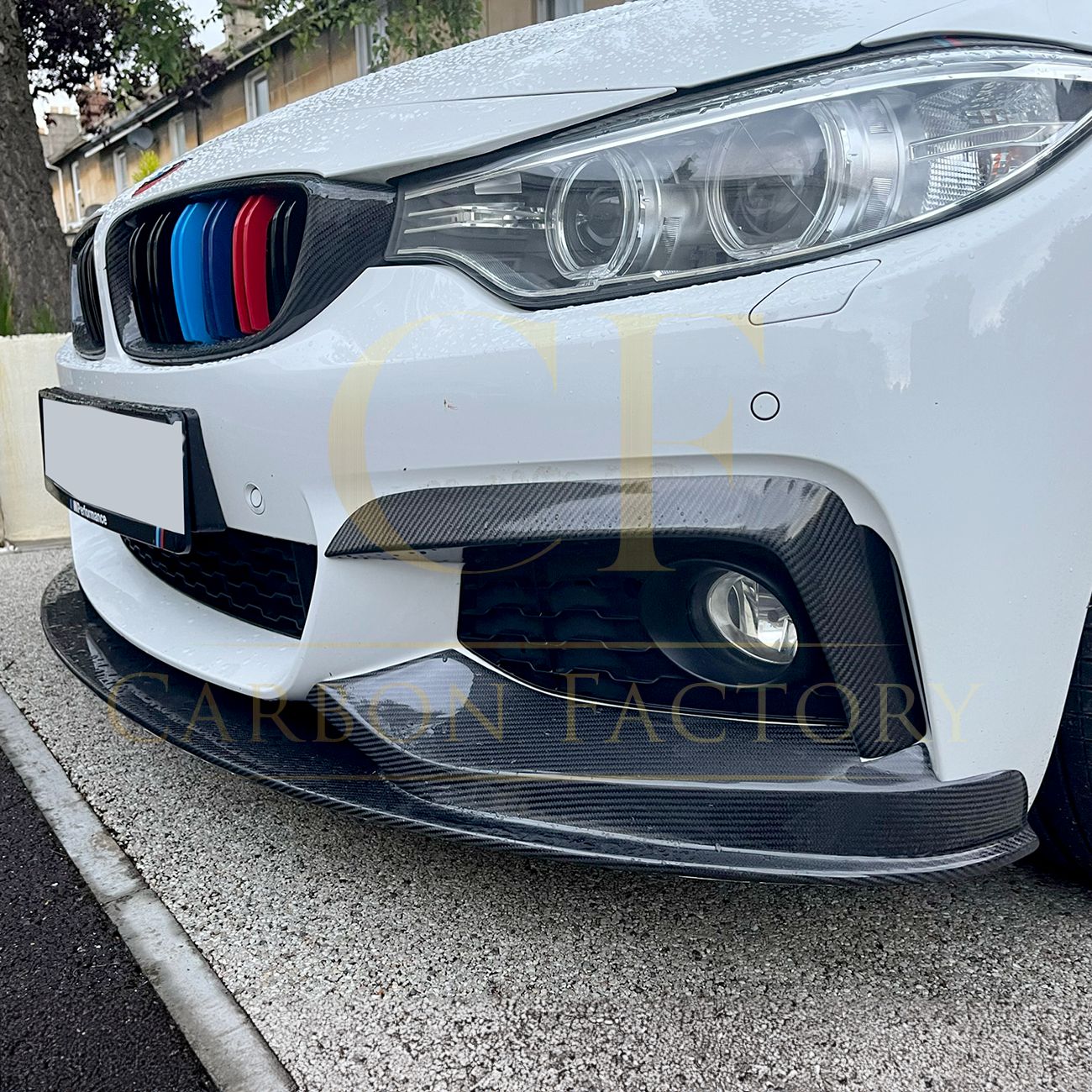 BMW F32 F33 F36 4 Series MP Style Carbon Fibre Front Splitter 14-20 by Carbon Factory-Carbon Factory