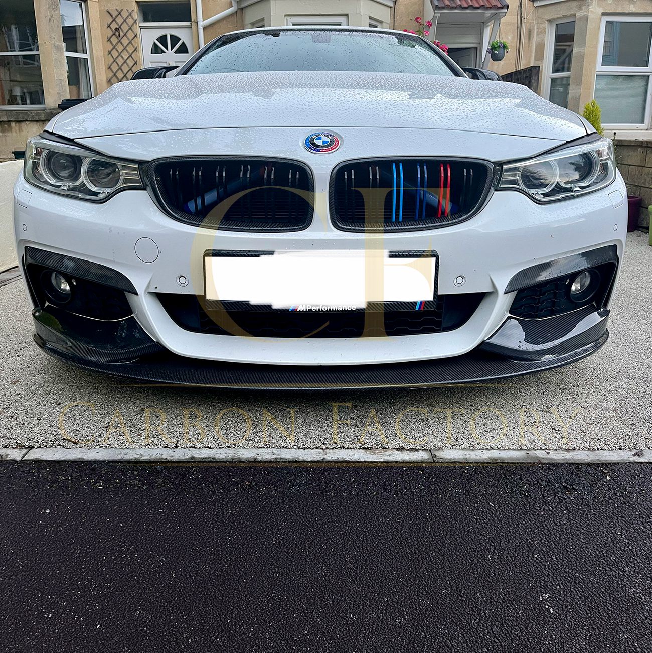 BMW F32 F33 F36 4 Series MP Style Carbon Fibre Front Splitter 14-20 by Carbon Factory-Carbon Factory