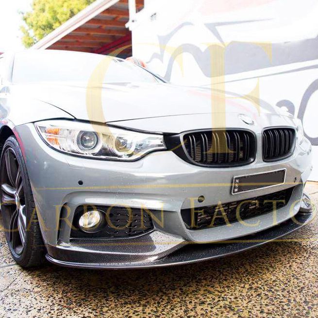 BMW F32 F33 F36 4 Series MP Style Carbon Fibre Front Splitter 14-20 by Carbon Factory-Carbon Factory