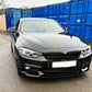 BMW F32 F33 F36 4 Series MP Style Gloss Black Front Splitter 14-20 - Bottom piece by Carbon Factory-Carbon Factory