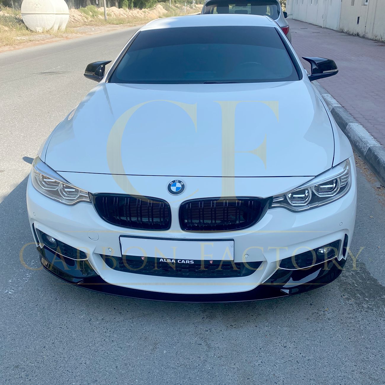 BMW F32 F33 F36 4 Series MP Style Gloss Black Front Splitter 14-20 by Carbon Factory-Carbon Factory