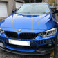 BMW F32 F33 F36 4 Series MP Style Pre-Preg Carbon Fibre Front Splitter Covers 14-20-Carbon Factory