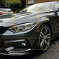 BMW F32 F33 F36 4 Series MP Style Pre-Preg Carbon Fibre Front Splitter Covers 14-20-Carbon Factory