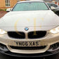 BMW F32 F33 F36 4 Series MP Style Pre-Preg Carbon Fibre Front Splitter Covers 14-20-Carbon Factory