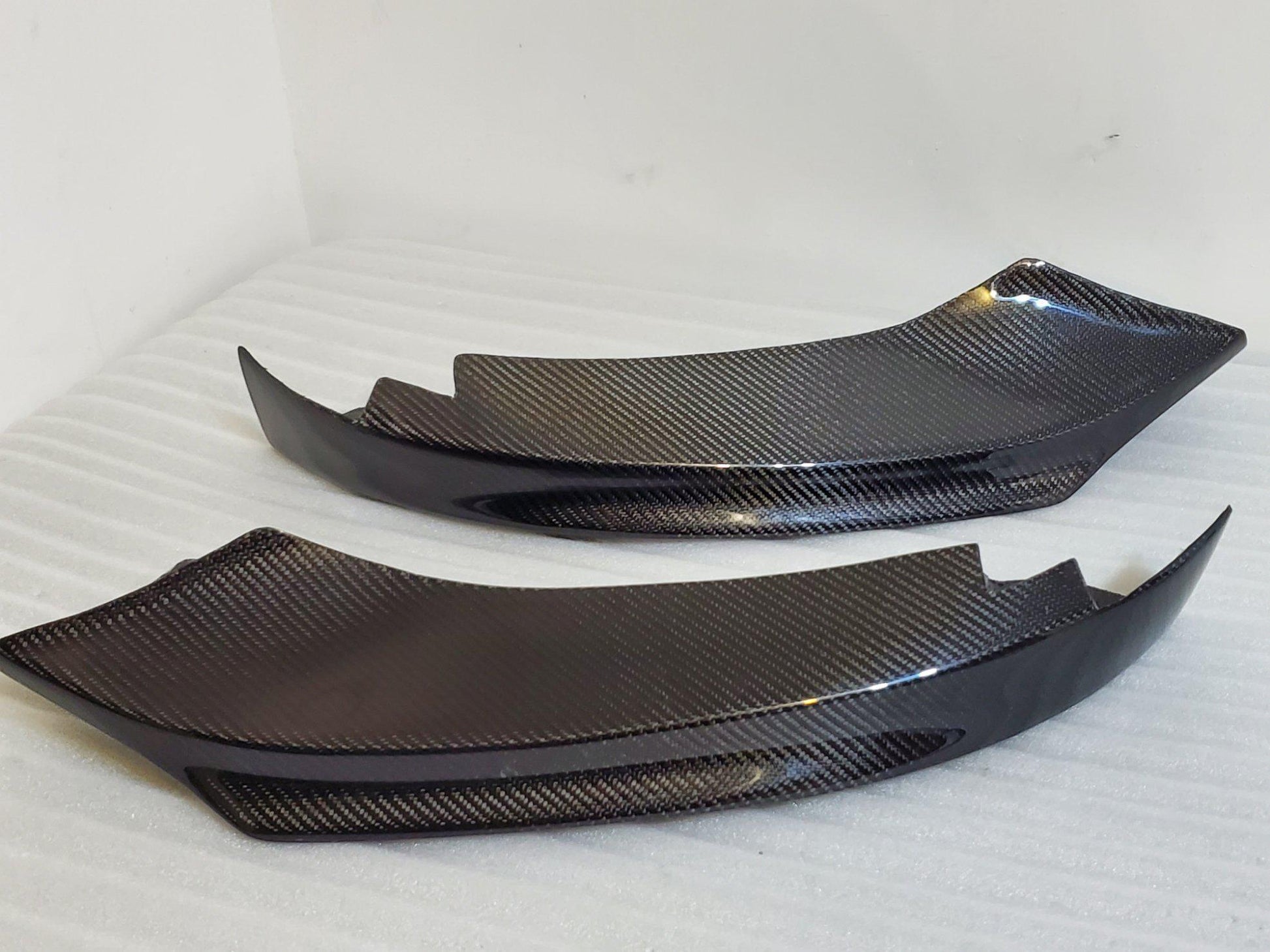 BMW F32 F33 F36 4 Series MP Style Pre-Preg Carbon Fibre Front Splitter Covers 14-20-Carbon Factory