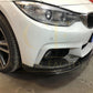 BMW F32 F33 F36 4 Series MP Style Pre-Preg Carbon Fibre Front Splitter Covers 14-20-Carbon Factory