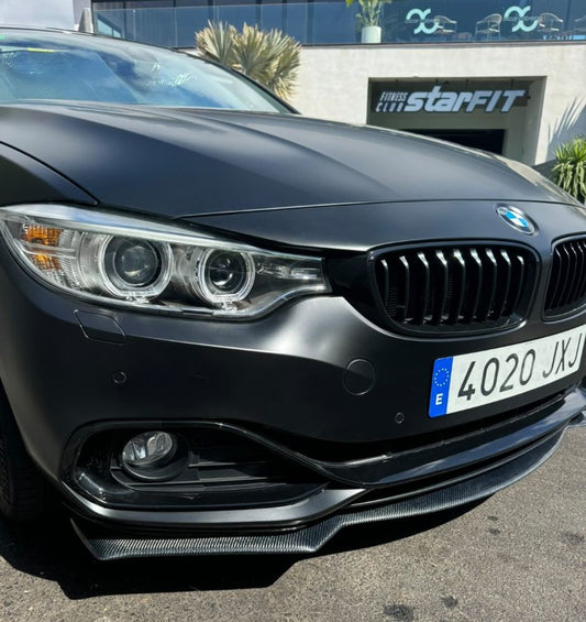 BMW F32 F33 F36 4 Series Non M Sport Carbon Fibre Front Splitter 14-20 by Carbon Factory-Carbon Factory