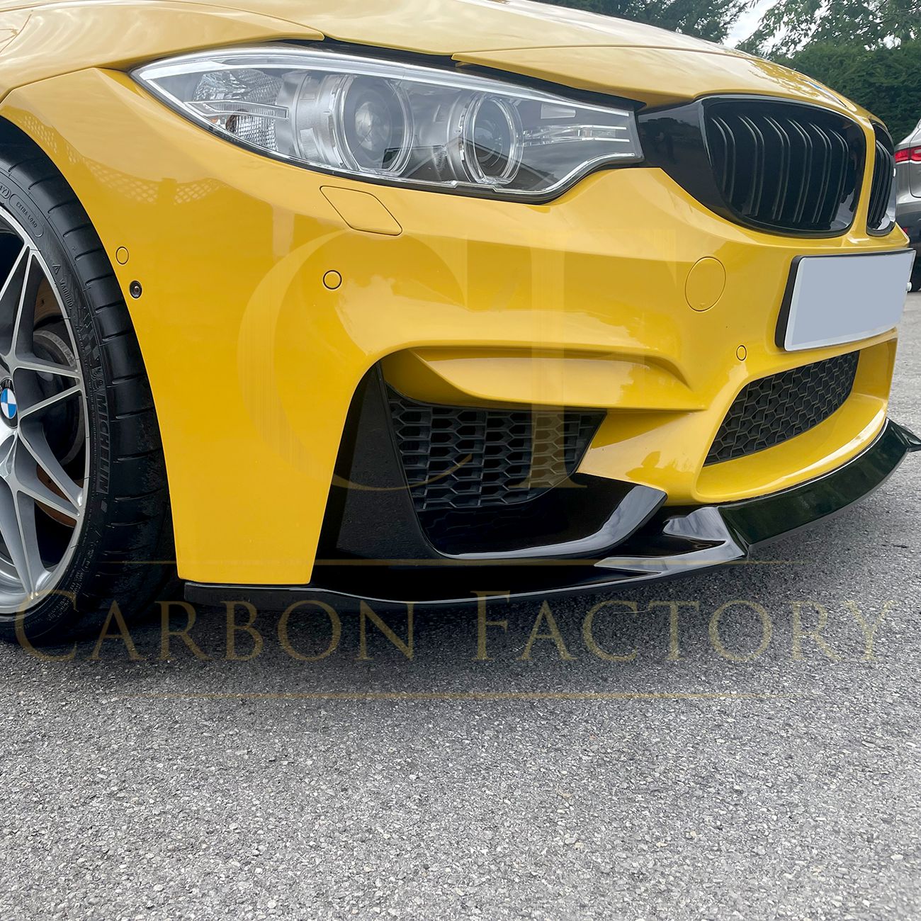 BMW F80 M3 F82 F83 M4 CS Style Gloss Black Front Splitter 14-20-Carbon Factory